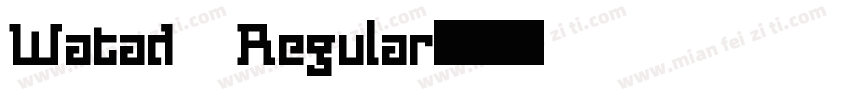 Watad Regular字体转换